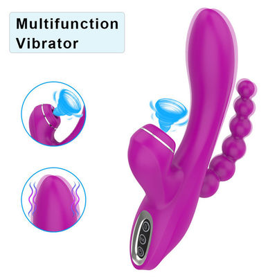 Purple 7 Frequencies Clit Sucking Vibrater 40mm Wearable Clit Sucker
