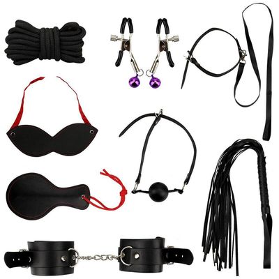 Nylon 8pcs Adult Bondage Kits BDSM Door Swing Seat Adjustable