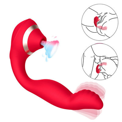 Red 10 Frequency Clitoral Vacuum Stimulator Waterproof Clit Stimulator Suction