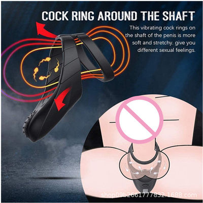 Medical Silicone Penis Cock Ring IPX7 Vibrating Pleasure Ring