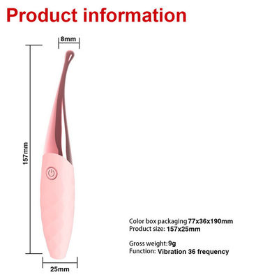 Handheld Silicone Rechargeable Female Sex Vibrator Clit Stimulator