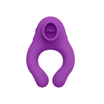 Silicone Male Delay Ejaculetion Vibrating Ring With 7 Sucking